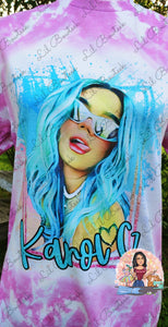 Bleached Blue haired diva TShirt