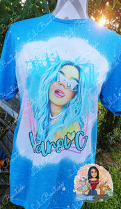 Bleached Blue haired diva TShirt