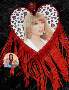 Swiftly T Red leopard hearts Freshie