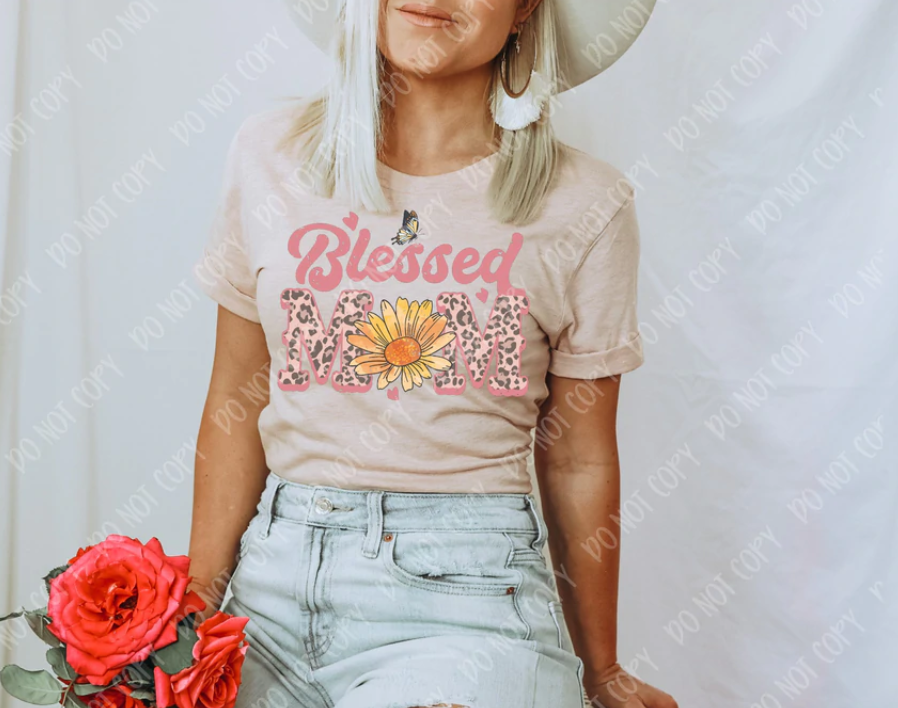 Blessed Mom Sunflower TShirt