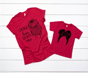 Chongo Hair Don't Care Single Color High Heat Screen Print TRANSFER 375F