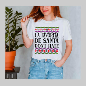 La Favorita de Santa (DTF) White Toner Transfer